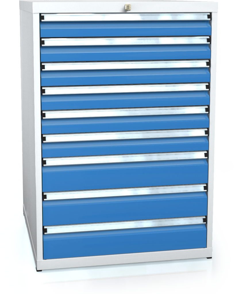 Dílenská zásuvková skříň 1018 x 710 x 750 - 9x zásuvka